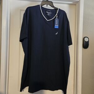 Nautica Men's Dark Blue Short Sleeve Tee